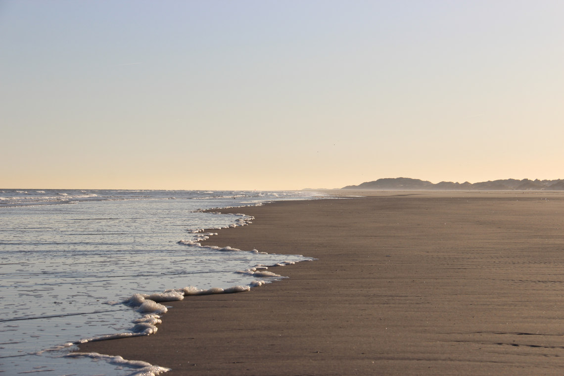 Vloedlijn Noordzeestrand Terschelling